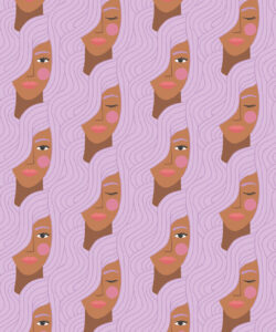 Stronger Together Wallpaper • Lilac • Swatch