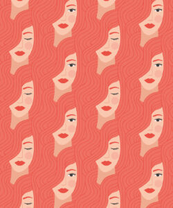 Stronger Together Wallpaper • Red • Swatch