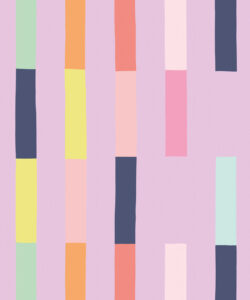 Sweet Rainbow Stripe Wallpaper • Lavender • Swatch