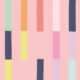 Sweet Rainbow Stripe Wallpaper • Peach • Swatch