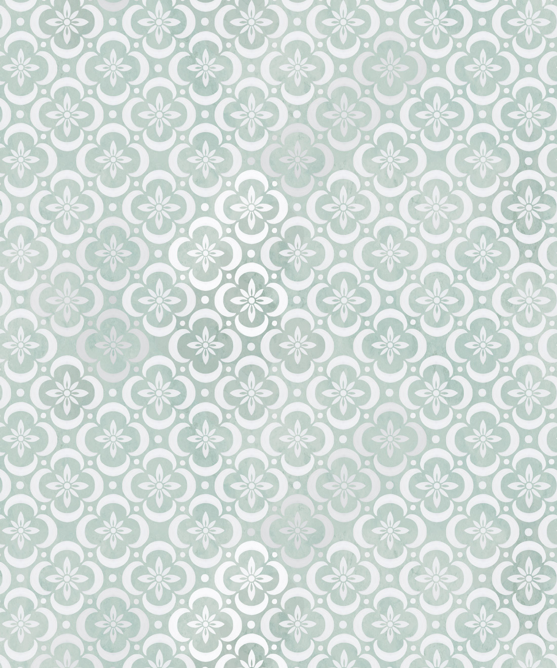 Garden Tiles Wallpaper • Mint