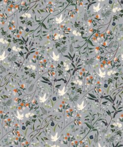 Bespoke Cranes Wallpaper • Lilac • Swatch