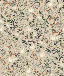Bespoke Cranes Wallpaper • Oatmeal • Swatch