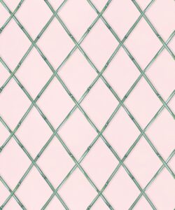 Colony Wallpaper • Pink & Green • Swatch