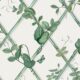 Grande Ivy Wallpaper • Irish Linen & Green • Swatch