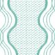 Wavy Lines Wallpaper • Green • Swatch