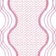 Wavy Lines Wallpaper • Rose • Swatch