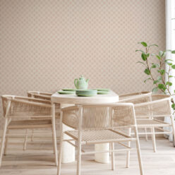 Whimsical Wallpaper • Apricot • Insitu