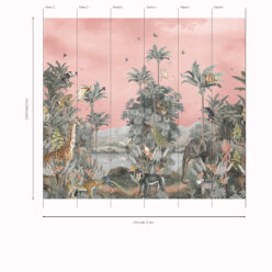 Eden Mural • Pink • Panels