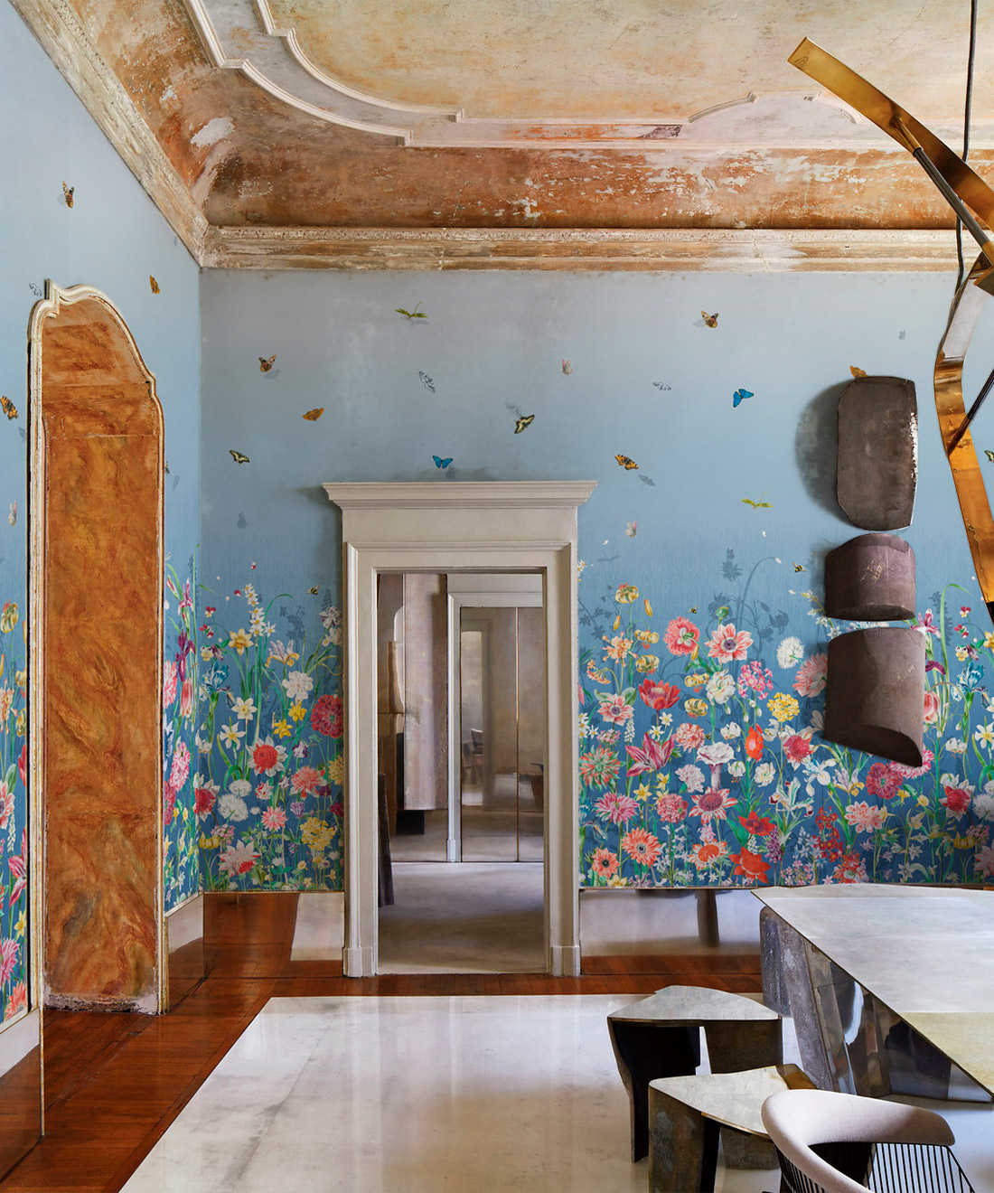 Jardin Mural • Blue • Insitu