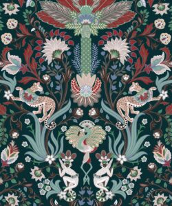 Jungle Symphony Wallpaper • Jade • Swatch