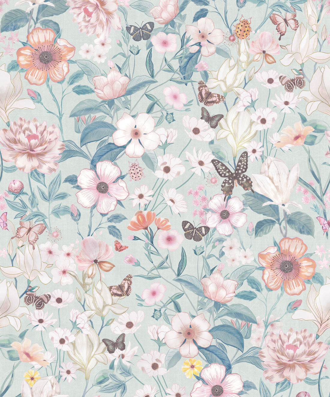 Barney Vintage Wallpaper • Bee Linen • Swatch