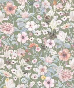 Barney Vintage Wallpaper • Meadows Light Linen • Swatch