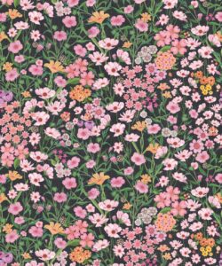 Barney's Fields Wallpaper • Charcoal Linen • Swatch