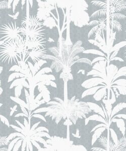 Cockatoo Palms Wallpaper • Bay Linen • Swatch