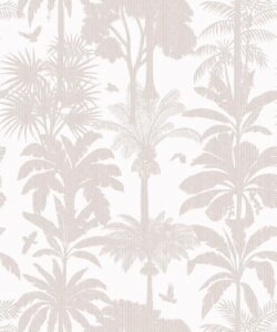 Cockatoo Palms Wallpaper • Dew Waters • Swatch