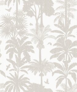 Cockatoo Palms Wallpaper • Raya Waters • Swatch