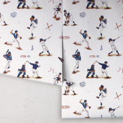Baseball Wallpaper • Carmine • Rolls