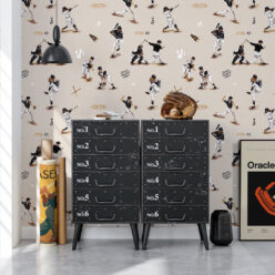 Baseball Wallpaper • Orange Nation • Bedroom