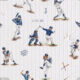 Baseball Wallpaper • Pinstripes • Swatch