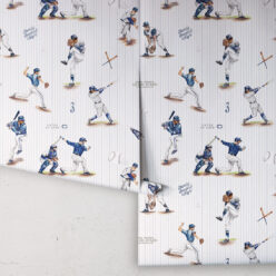 Baseball Wallpaper • Pinstripes • Rolls