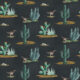 Roadrunner Wallpaper - Colorway: Navy - Swatch