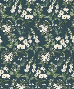 Wallpaper Republic - Floral Emporium Collection - Garden Delight - Emerald - Swatch