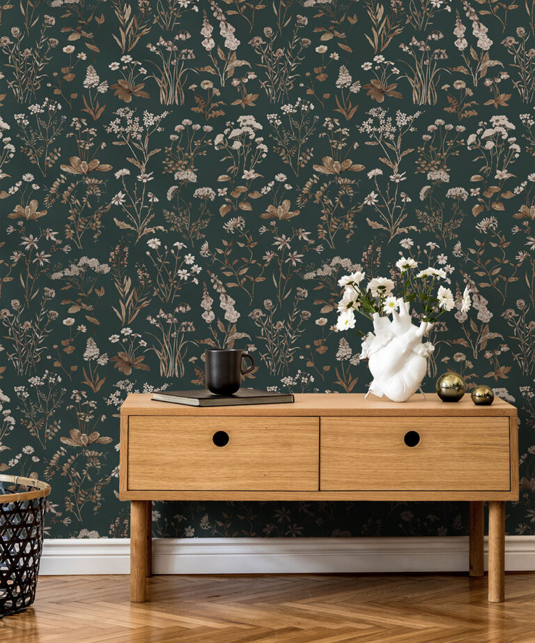 Meadows Antique Wallpaper • Floral Wallpaper • Milton & King AU