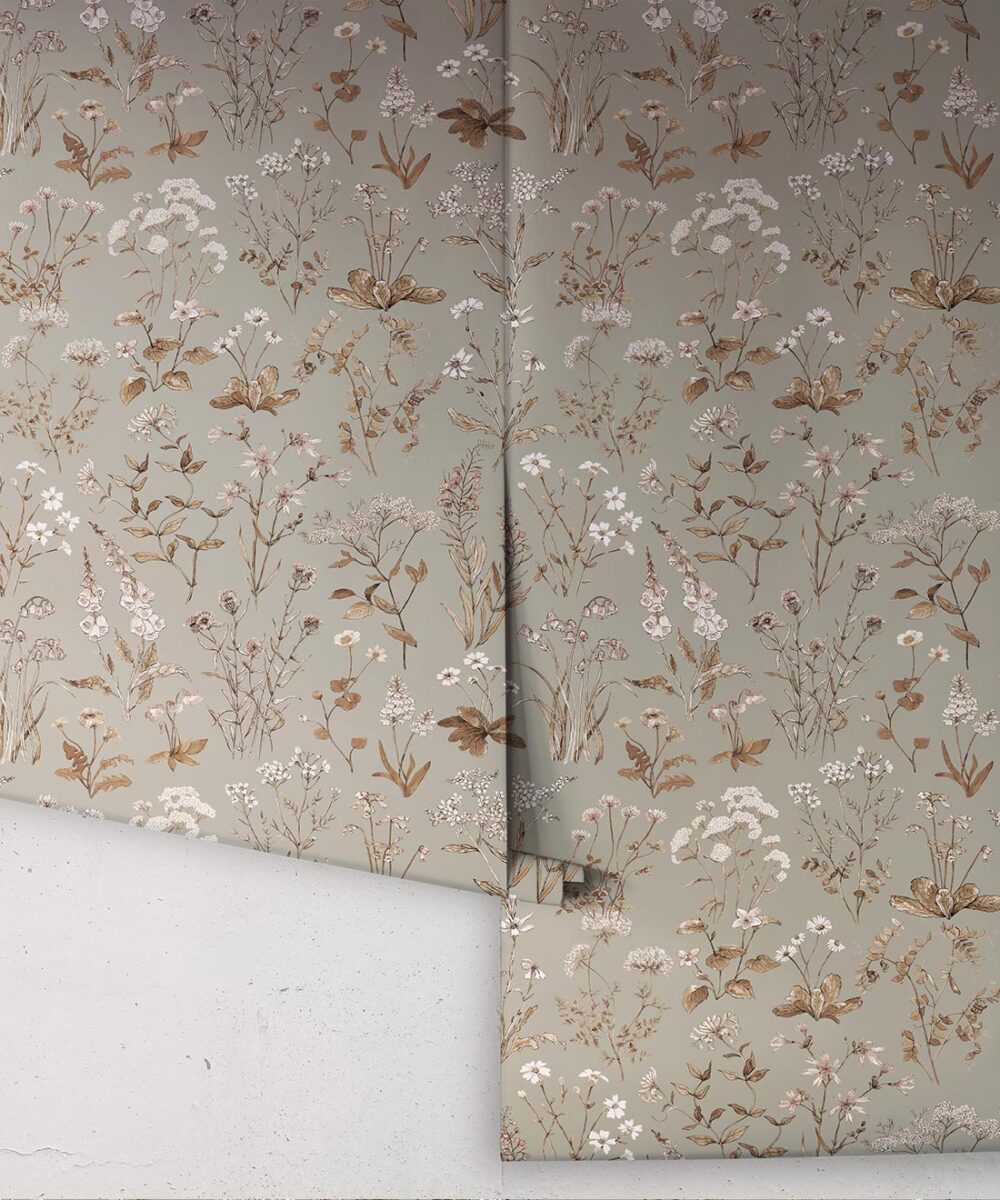 Meadows Antique Wallpaper • Floral Wallpaper • Milton & King AU