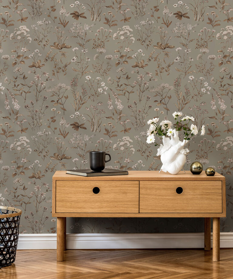 Meadows Antique Wallpaper • Floral Wallpaper • Milton & King AU