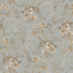 Wallpaper Republic - Floral Emporium Collection - Belle Fleur - Dusty Blue - Swatch