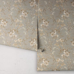 Wallpaper Republic - Floral Emporium Collection - Belle Fleur - Grey Sage - Rolls