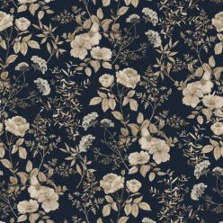 Wallpaper Republic - Floral Emporium Collection - Belle Fleur - Navy - Swatch