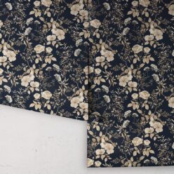 Wallpaper Republic - Floral Emporium Collection - Belle Fleur - Navy - Rolls