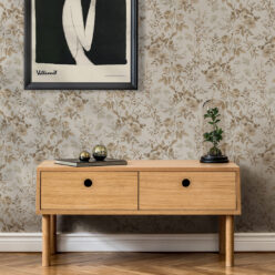 Wallpaper Republic - Floral Emporium Collection - Belle Fleur - Stone - Insitu