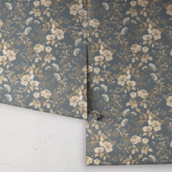Wallpaper Republic - Floral Emporium Collection - Belle Fleur - Slate Grey - Rolls