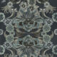 Hummingbird Garden Wallpaper - Colorway: Midnight - Swatch