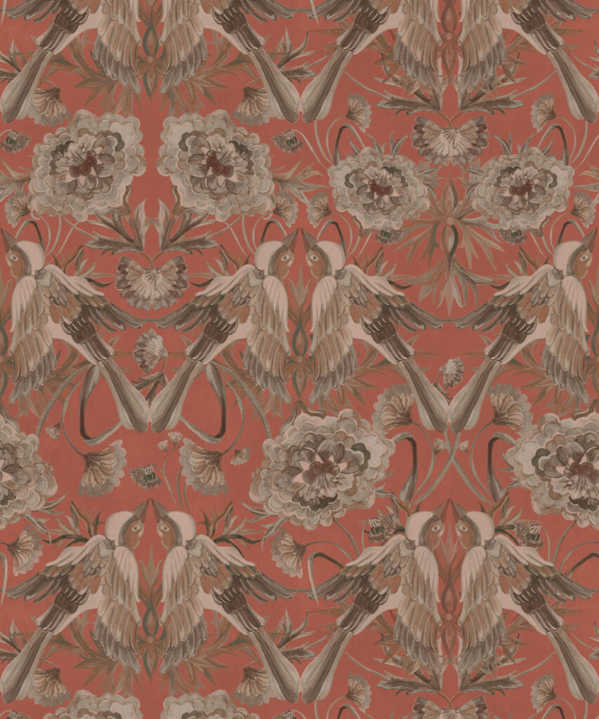 Paloma Wallpaper - Colorway: Clay - Swatch