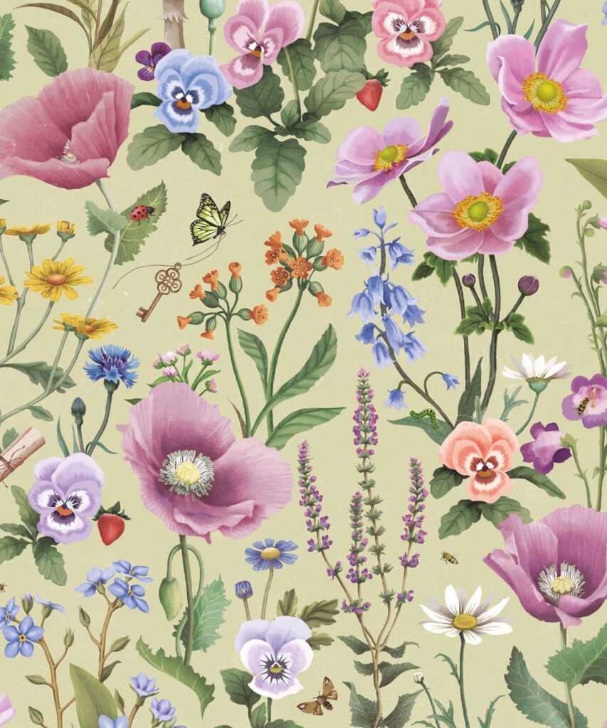 Garden of Dreams • Floral Wallpaper • Milton & King AU