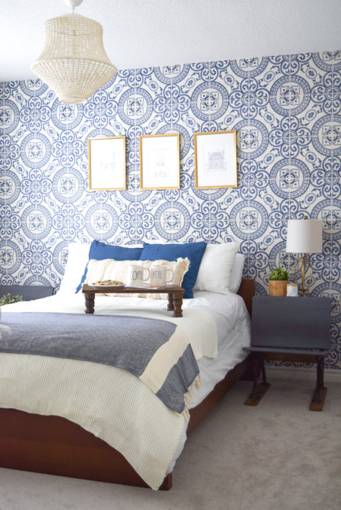 Heritage Tiles Wallpaper • Bedroom Wallpaper