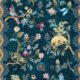 Fantasia Wilds Wallpaper - Wallpaper Republic - by Iryna Ruggeri - Nature’s Tapestry Collection - Colorway: Teal - Swatch