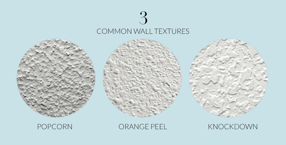 Wall Textures: Orange Peel, Knockdown & Popcorn