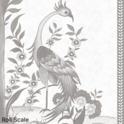Pavilion Mural - Palace Grove Collection - M&K Studio - Scale- Colorway: Ivory