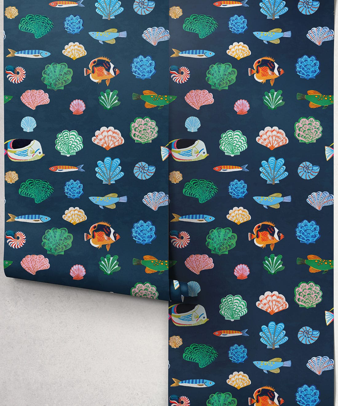 Seaside Treasures Wallpaper - Colourway: Old Navy - Roll