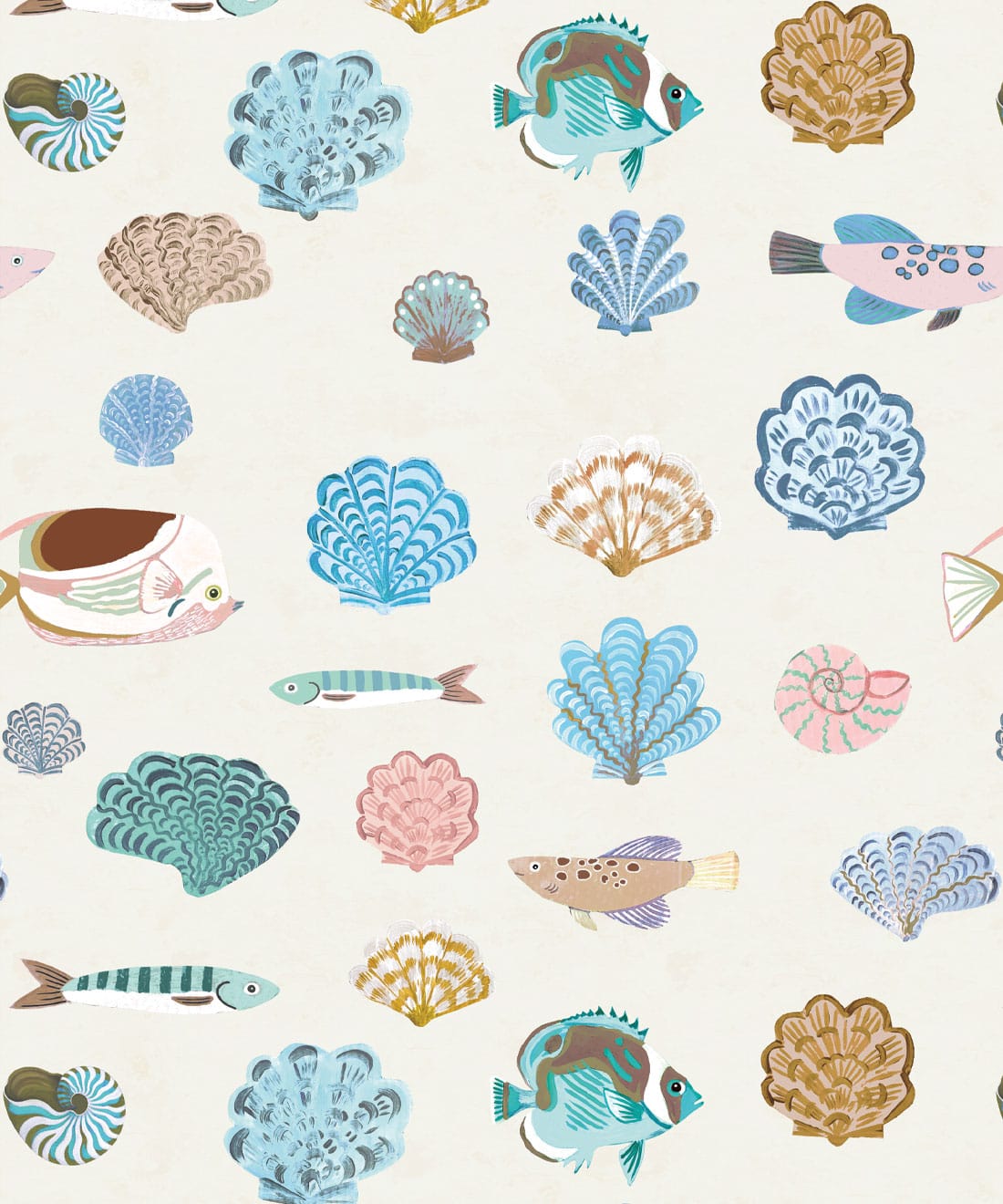 Seaside Treasures Wallpaper - Colourway: Shell - Swatch