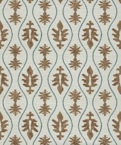 Great Jones Grasscloth Wallpaper - Colourway: Chestnut - Pattern Play Collection