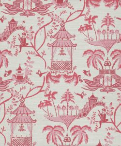 Mulberry Grasscloth Wallpaper - Colourway: Peony - Pattern Play Collection