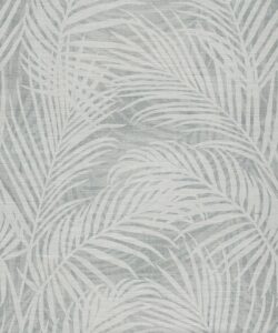 Laguna Palms Grasscloth Wallpaper - Colourway: Gemma Blue - Pattern Play Collection
