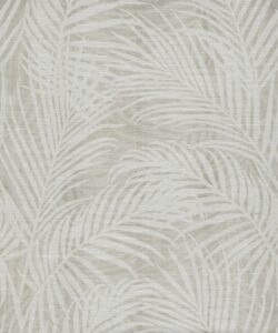 Laguna Palms Grasscloth Wallpaper - Colourway: Plaster - Pattern Play Collection