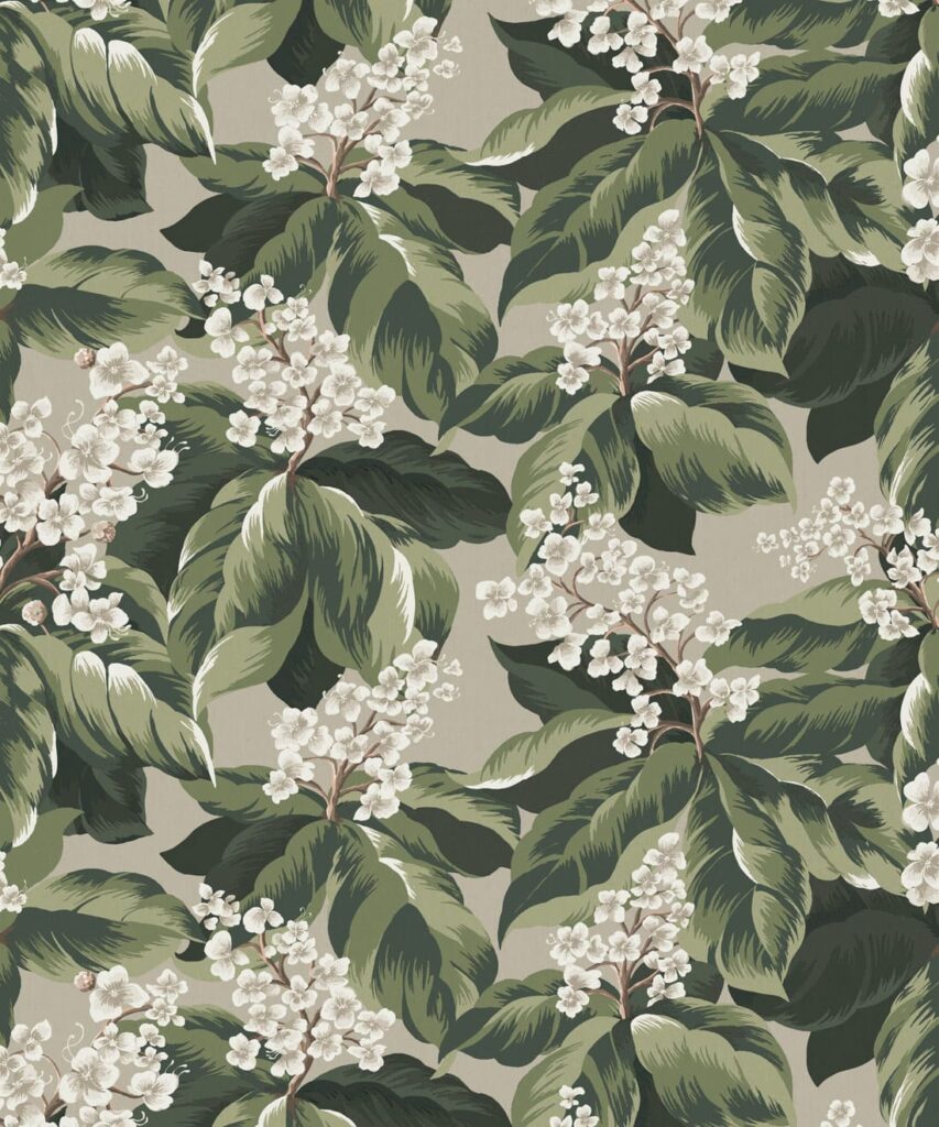 Horse Chestnut Wallpaper - Colorway: Forest - Fable Collection by M&K Studios - Swatch